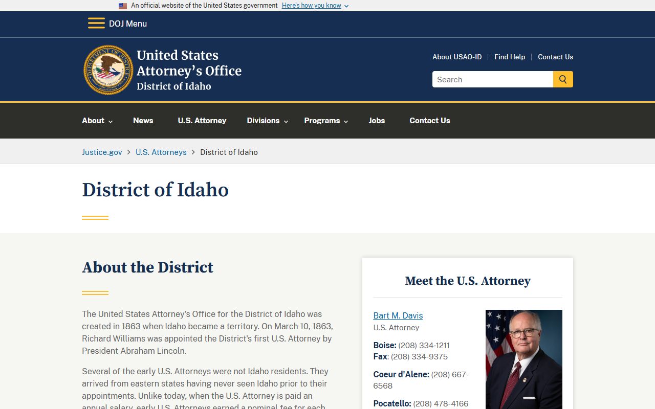 Canyon County criminal court records federal criminal court distinction